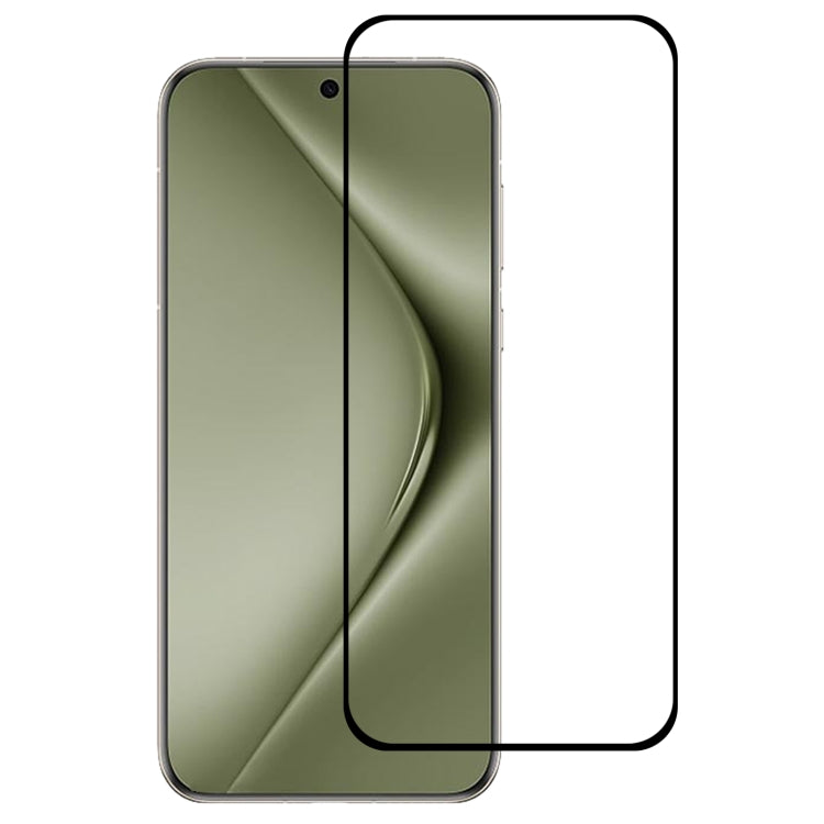 For Huawei Pura 70 Ultra Edge Glue 9H HD 3D Curved Edge Tempered Glass Film(Black)