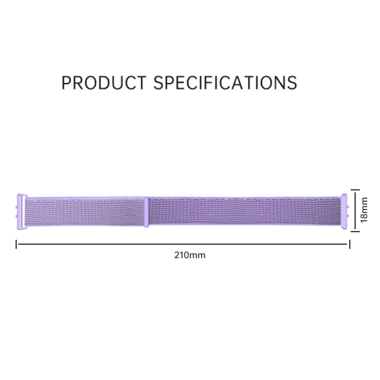 For Honor Band 9 Woven Nylon Loop Watch Band(Purple) - Watch Bands by PMC TechLife | Online Shopping South Africa | PMC TechLife