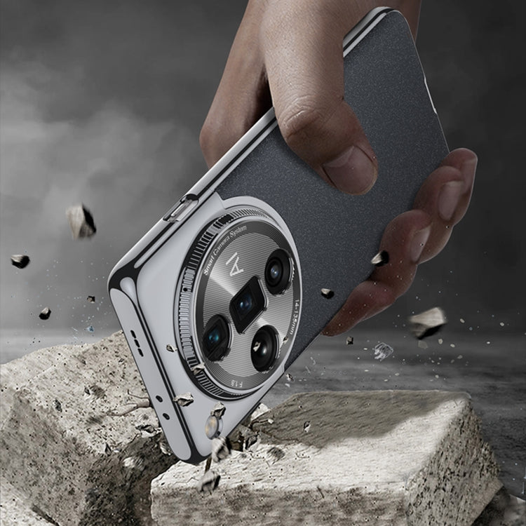 For OPPO Find X7 Ultra GKK Mortise-Tenon Connection Contrast Color Frosted AG Shockproof Phone Case(Brown) - free shipping - PMC Jewellery - Order now!