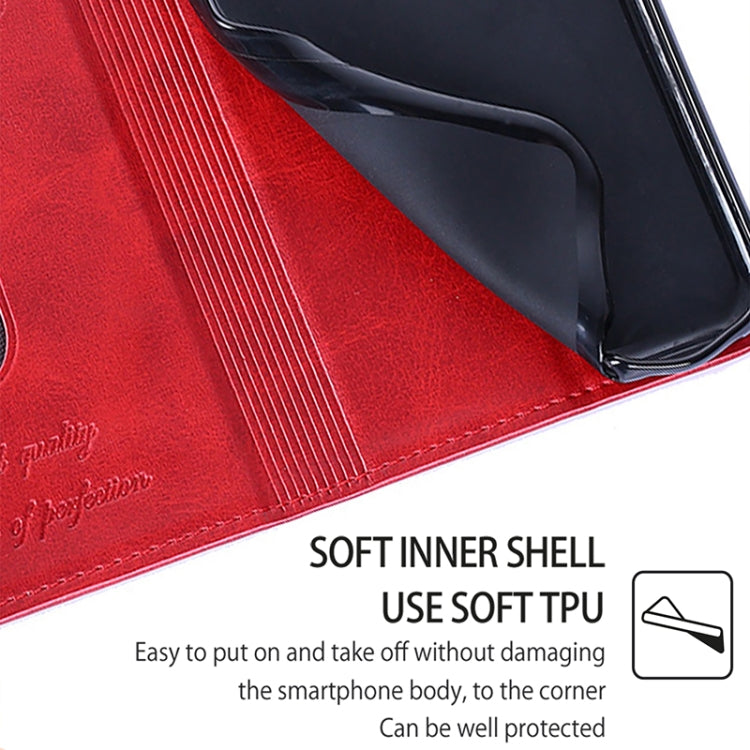 For Motorola Edge 5G 2024 Cow Texture Magnetic Leather Phone Case(Red) - Motorola Cases by PMC Jewellery | Online Shopping South Africa | PMC Jewellery | Buy Now Pay Later Mobicred