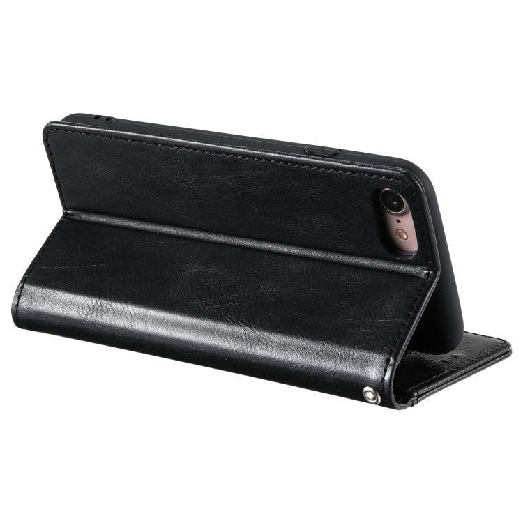 For iPhone 16e Simple 6-Card Wallet Leather Phone Case(Black) - iPhone 16e Cases by PMC TechLife | Online Shopping South Africa | PMC TechLife | Buy Now Pay Later Mobicred
