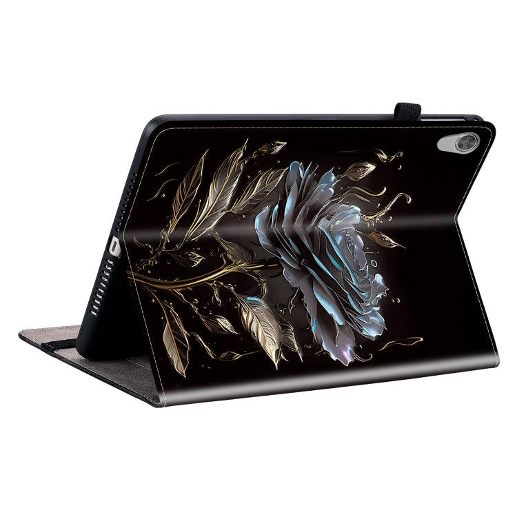 For Lenovo Tab M10 HD Gen2 Crystal Texture Painted Leather Tablet Case(Black Rose)