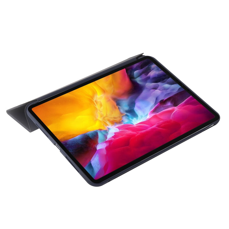 For iPad Pro 11 2024 Three-fold Holder Flip Tablet Leather Case(Dark Blue) - iPad Pro 11 2024 Cases by PMC TechLife | Online Shopping South Africa | PMC TechLife | Buy Now Pay Later Mobicred
