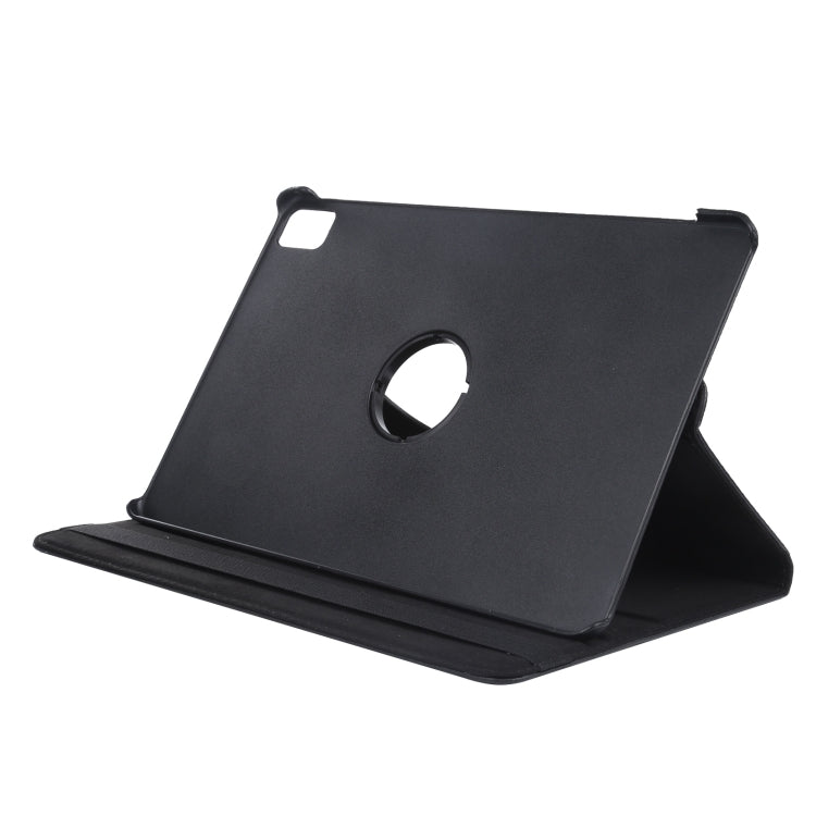 For iPad Pro 13 2024 360 Degree Rotation Litchi Texture Leather Tablet Case with Holder(Black) - iPad Pro 13 2024 Cases by PMC TechLife | Online Shopping South Africa | PMC TechLife | Buy Now Pay Later Mobicred