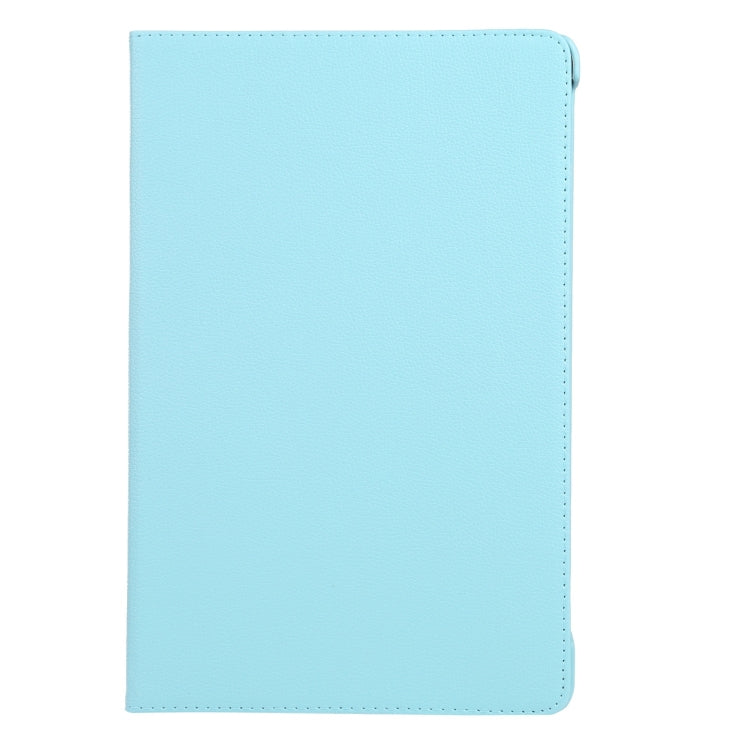 For iPad Air 13 2024 360 Degree Rotation Litchi Texture Leather Tablet Case with Holder(Sky Blue)