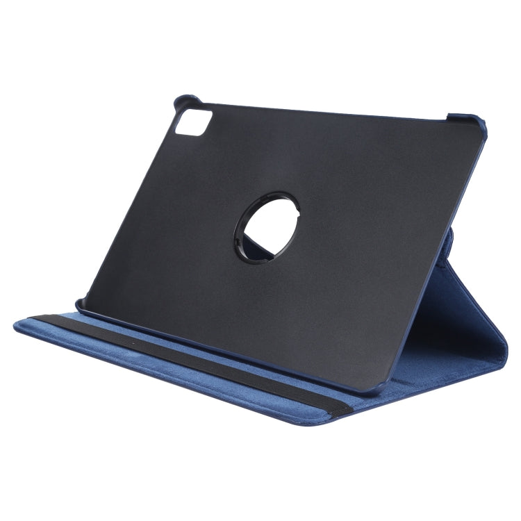 For iPad Air 13 2024 360 Degree Rotation Litchi Texture Leather Tablet Case with Holder(Dark Blue) - iPad Air 13 2024 Cases by PMC TechLife | Online Shopping South Africa | PMC TechLife | Buy Now Pay Later Mobicred