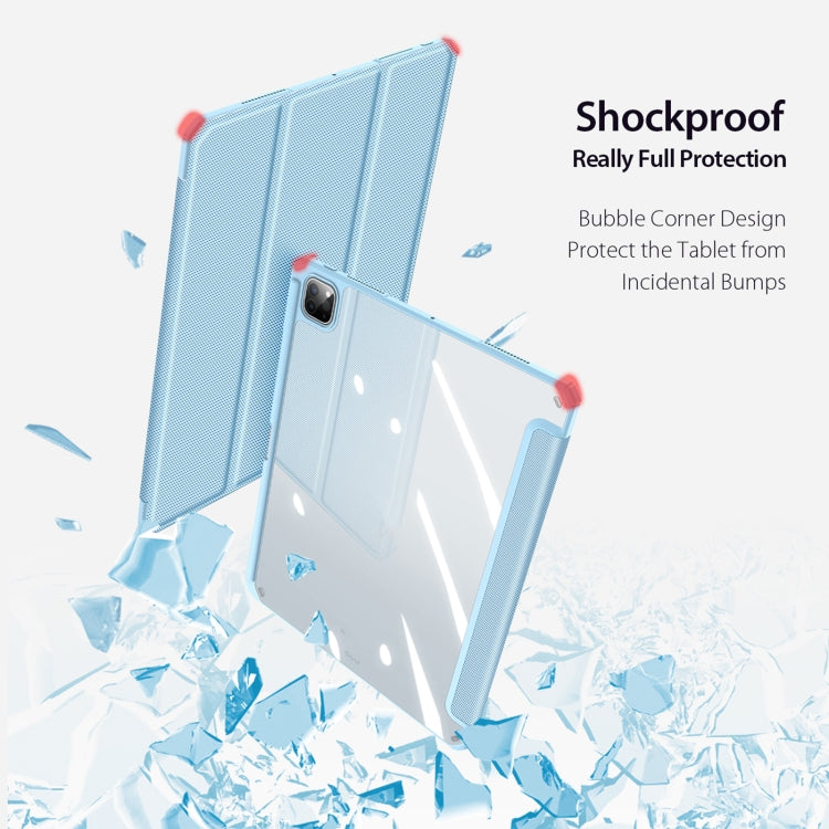 For iPad Pro 13 2024 DUX DUCIS TOBY Series Antiskid Leather Tablet Case with Sleep / Wake-up Function(Blue) - free shipping - PMC TechLife - Order now!