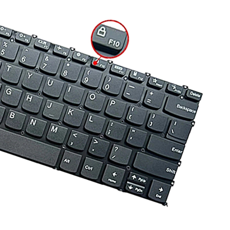 For Lenovo IdeaPad 5 / Yoga Slim 7 Pro US Version Laptop Backlight Keyboard, F10 Key with Lock Icon(Black)