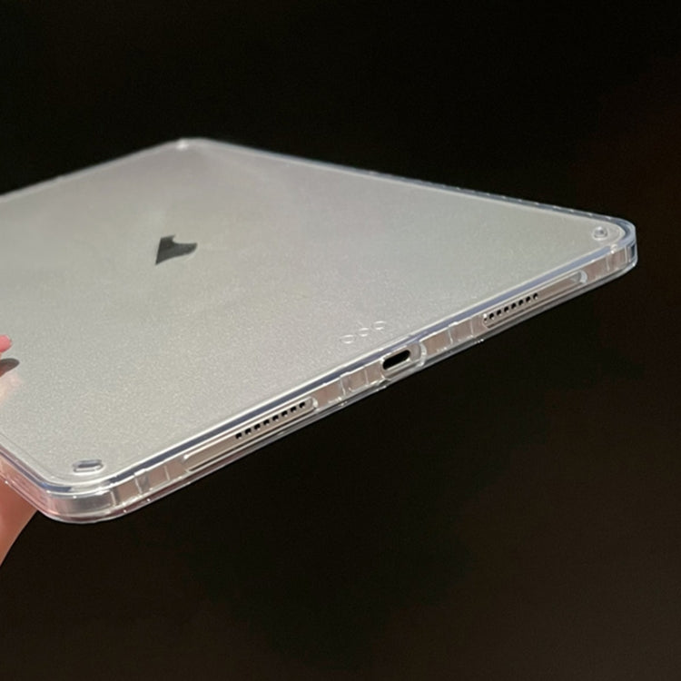For iPad Air 13 2024 / Pro 12.9 2022 Suck Pen Clear Acrylic Tablet Case(Transparent)