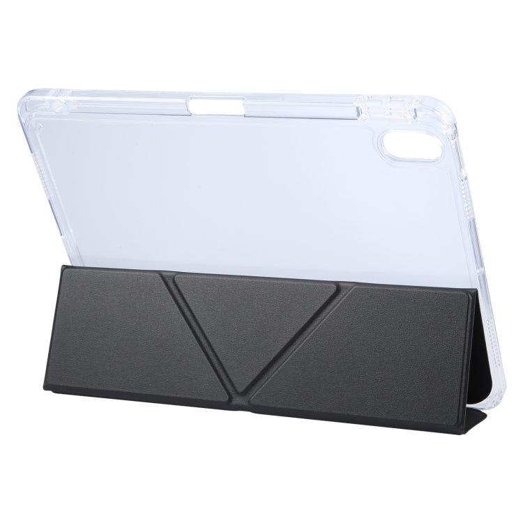For iPad Pro 11 2022 GEBEI Deformation Leather Tablet Case(Black)