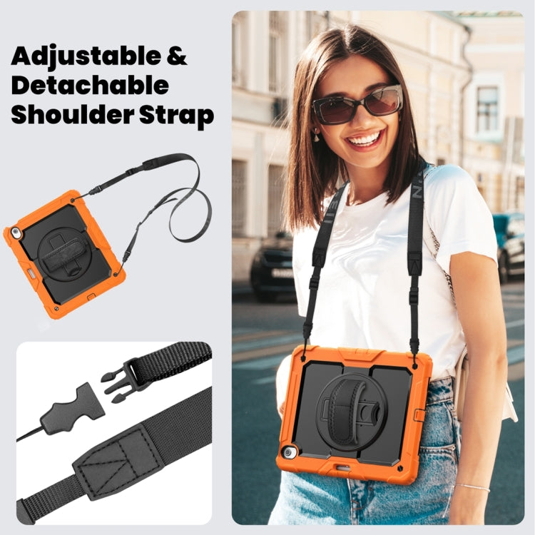 For iPad Air 13 2024 / Air 13 2025 Silicone Hybrid PC Tablet Protective Case(Orange+Black) - iPad Air 13 2025 / 2024 Cases by PMC TechLife | Online Shopping South Africa | PMC TechLife | Buy Now Pay Later Mobicred