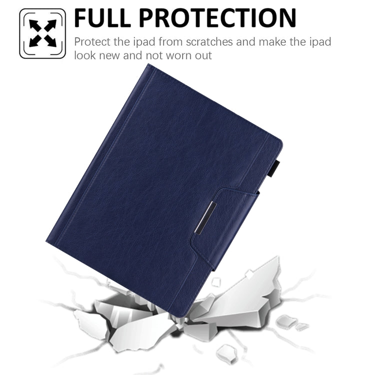 For iPad Pro 11 2024 Solid Color Metal Buckle Leather Smart Tablet Case(Royal Blue) - iPad Pro 11 2024 Cases by PMC TechLife | Online Shopping South Africa | PMC TechLife | Buy Now Pay Later Mobicred
