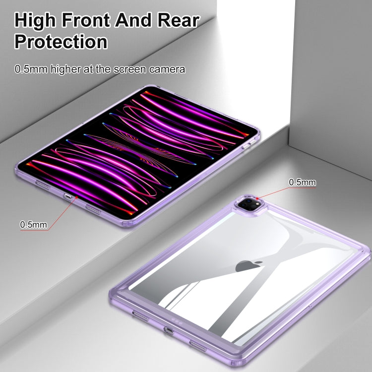 For iPad Air 11 2025 / 2024 Transparent Acrylic Tablet Case(Blue)