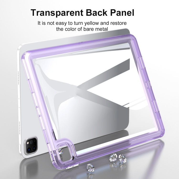 For iPad Air 11 2025 / 2024 Transparent Acrylic Tablet Case(Blue)