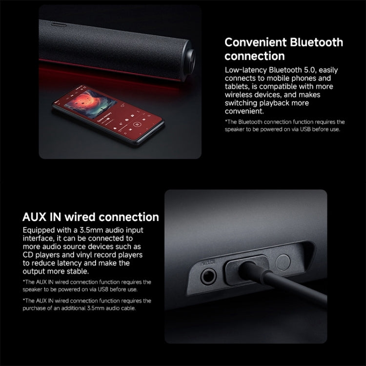 Xiaomi Redmi Computer Bluetooth Speaker with RGB Ambience Light(Black) - free shipping - PMC Jewellery - Order now!
