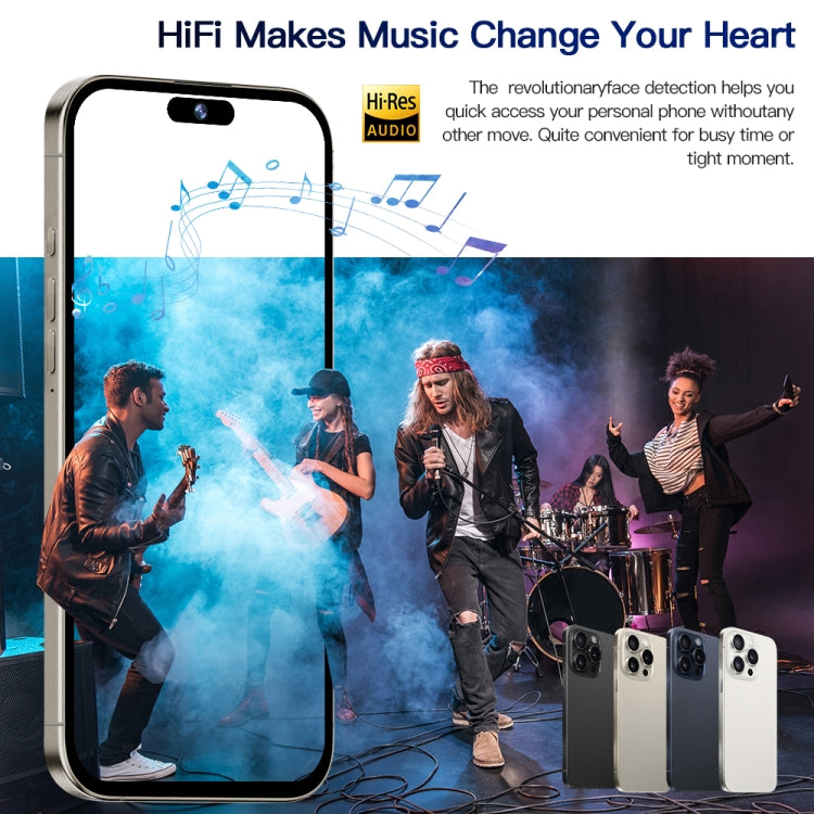 i15 Pro Max / Q5, 2GB+16GB, 6.5 inch Screen, Face Identification, Android 8.1 MTK6580P Quad Core, Network: 3G, Dual SIM(Titanium Black)