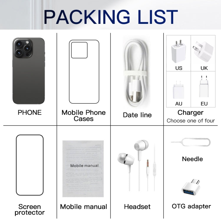 i15 Pro Max / Q5, 2GB+16GB, 6.5 inch Screen, Face Identification, Android 8.1 MTK6580P Quad Core, Network: 3G, Dual SIM(Titanium Blue) - free shipping - PMC TechLife - Order now!