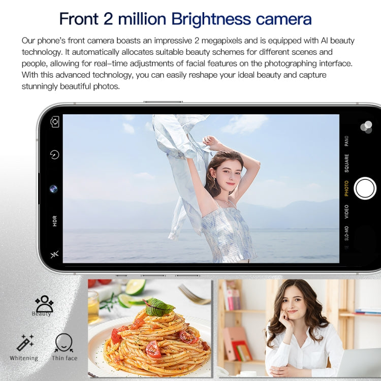 i15 Pro Max / Q5, 2GB+16GB, 6.5 inch Screen, Face Identification, Android 8.1 MTK6580P Quad Core, Network: 3G, Dual SIM(Titanium Blue)