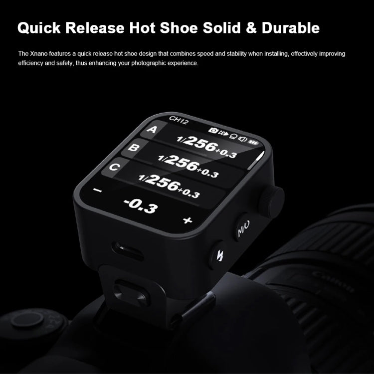 Godox X3 TTL Wireless Flash Trigger Touch Screen Flash Transmitter For Canon(Black)