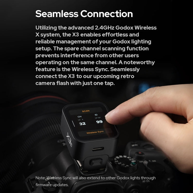 Godox X3 TTL Wireless Flash Trigger Touch Screen Flash Transmitter For Canon(Black) - free shipping - PMC TechLife - Order now!