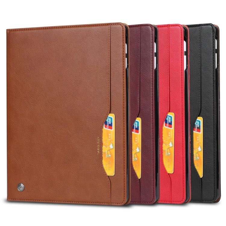 For iPad Pro 13 2024 Knead Skin Texture Horizontal Flip Leather Smart Tablet Case(Brown)