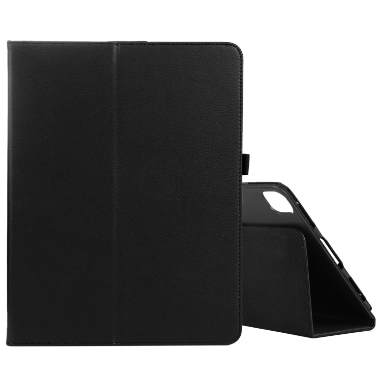 For iPad Pro 13 2024 Litchi Texture Solid Color Leather Tablet Case(Black)