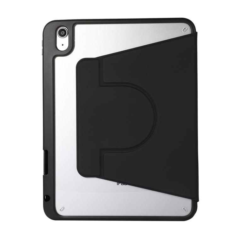 For iPad Pro 13 2024 2 in 1 Acrylic Split Rotating Leather Tablet Case(Black)