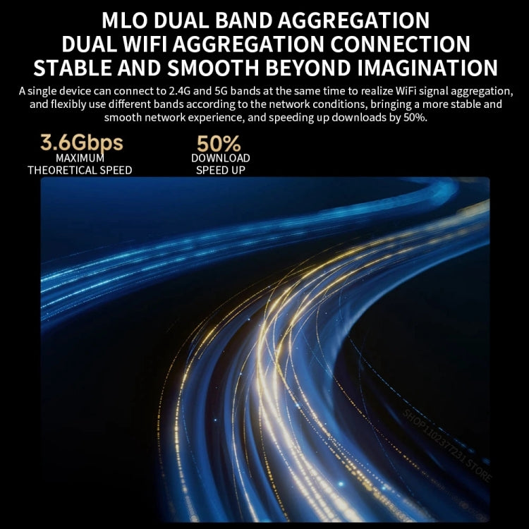 Xiaomi BE6500 Pro WiFi7 Dual Band 8-channel Independent Signal Amplifier 1GB Memory Router, US Plug(Black) - free shipping - PMC Jewellery - Order now!