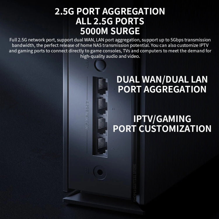 Xiaomi BE6500 Pro WiFi7 Dual Band 8-channel Independent Signal Amplifier 1GB Memory Router, US Plug(Black) - free shipping - PMC Jewellery - Order now!
