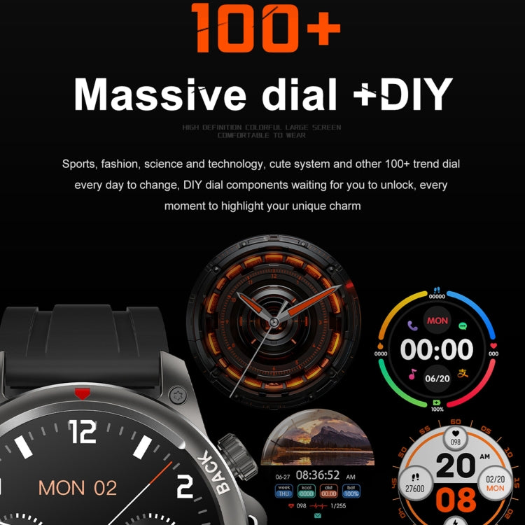 DK68 1.53 inch IP67 BT 5.0 Fitness Sport Smart Watch, Support LED Flashlight / Bluetooth Call / Sleep / Blood Oxygen / Heart Rate / Blood Pressure Health Monitor(Black)