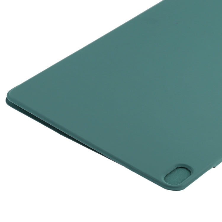 For iPad Air 11 2024 Double-sided Clip Fixed Buckle Magnetic PU Leather Smart Tablet Case(Dark Green) - iPad Air 11 2024 Cases by PMC TechLife | Online Shopping South Africa | PMC TechLife | Buy Now Pay Later Mobicred