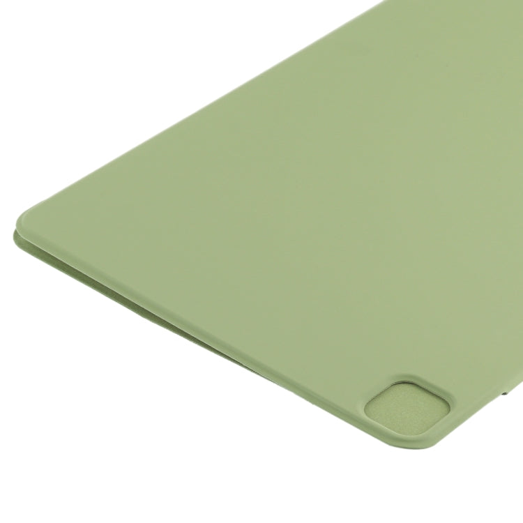 For iPad Pro 11 2024 Double-sided Clip Fixed Buckle Magnetic PU Leather Smart Tablet Case(Grass Green) - iPad Pro 11 2024 Cases by PMC TechLife | Online Shopping South Africa | PMC TechLife | Buy Now Pay Later Mobicred