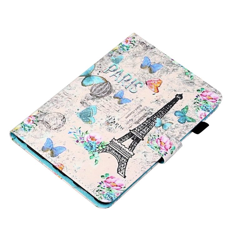 For iPad Pro 11 2024 Coloured Drawing Stitching Smart Leather Tablet Case(Tower and Butterflies) - iPad Pro 11 2024 Cases by PMC TechLife | Online Shopping South Africa | PMC TechLife | Buy Now Pay Later Mobicred