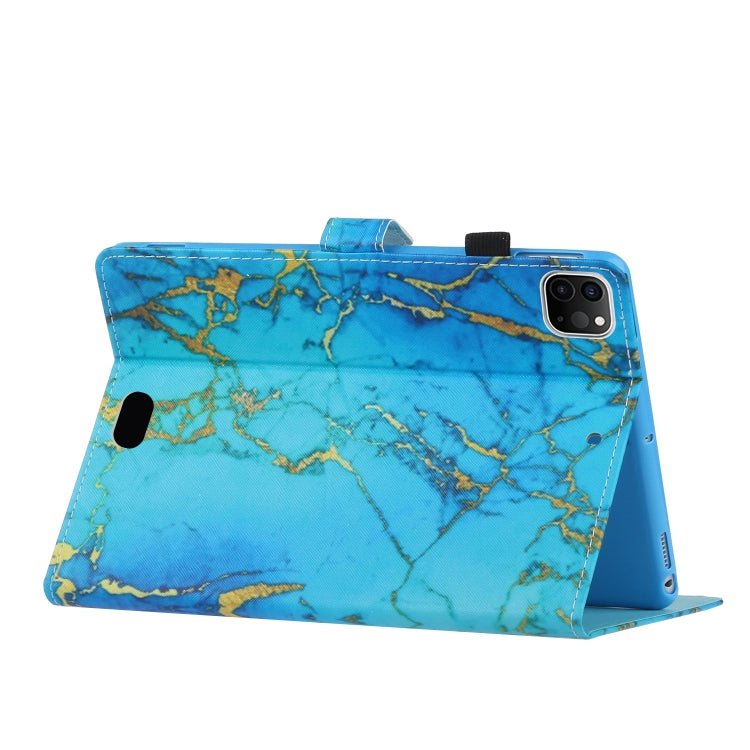 For iPad Pro 11 2024 Coloured Drawing Stitching Smart Leather Tablet Case(Gold Plated Marble) - iPad Pro 11 2024 Cases by PMC TechLife | Online Shopping South Africa | PMC TechLife | Buy Now Pay Later Mobicred