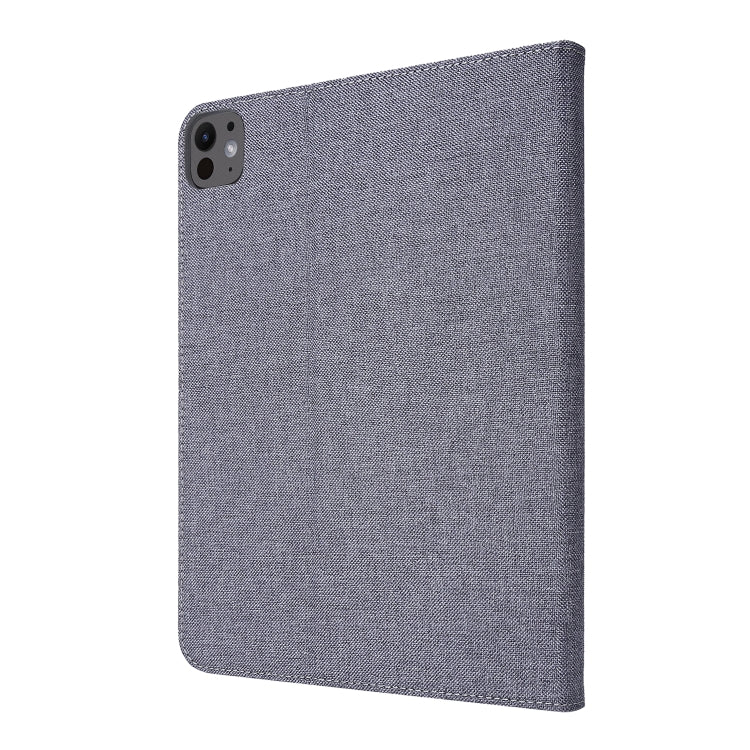For iPad Air 11 2025 / 2024 Fabric Leather Tablet Case(Grey)