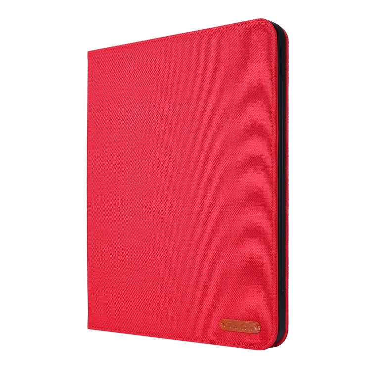 For iPad Pro 13 2024 Fabric Leather Tablet Case(Red)