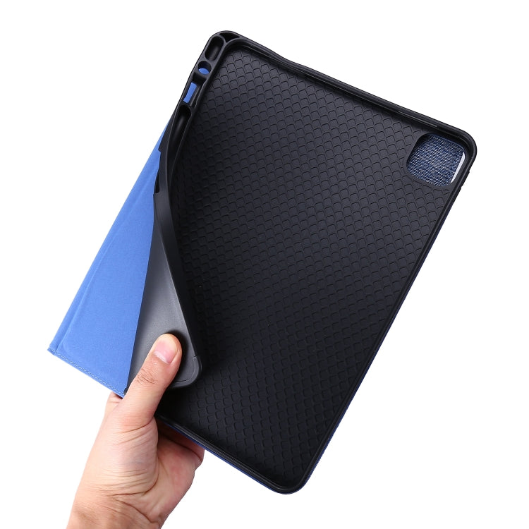 For iPad Pro 13 2024 Fabric Leather Tablet Case(Blue) - free shipping - PMC TechLife - Order now!