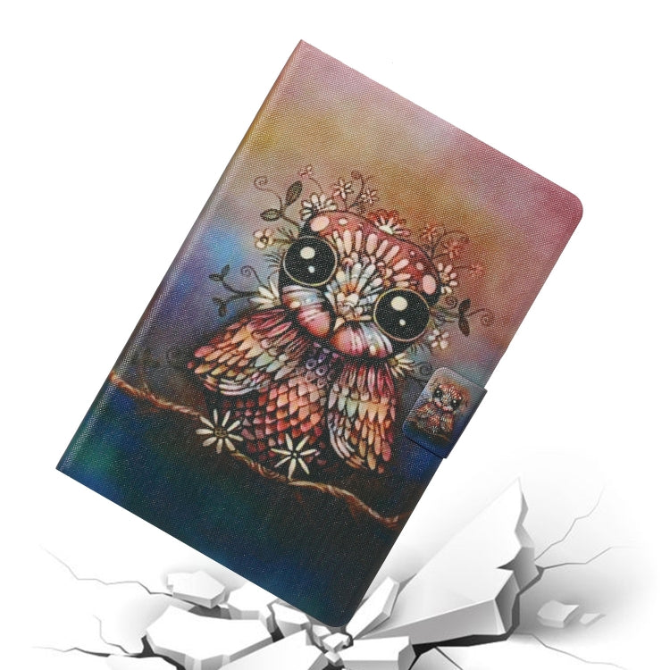 For iPad Pro 11 2024 Voltage Coloured Drawing Smart Leather Tablet Case(Owl) - iPad Pro 11 2024 Cases by PMC TechLife | Online Shopping South Africa | PMC TechLife | Buy Now Pay Later Mobicred