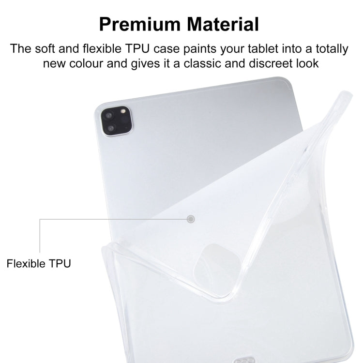 For iPad Pro 13 2024 TPU Tablet Case(Frosted Clear)