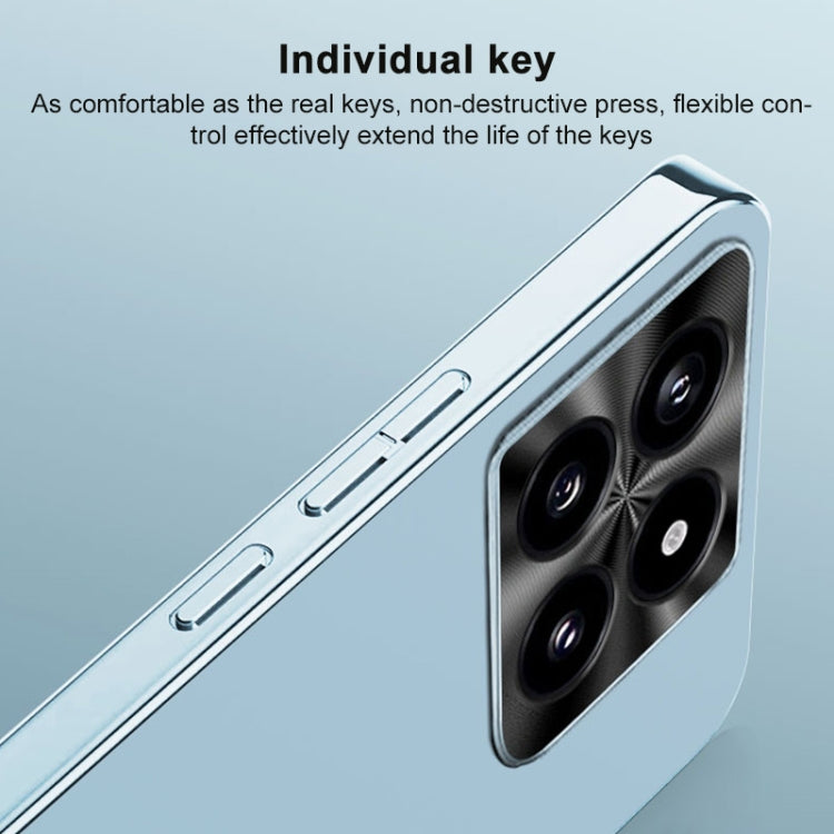For Xiaomi Redmi K70 AG Frosted Electroplating Acrylic Phone Case(Navy Blue)