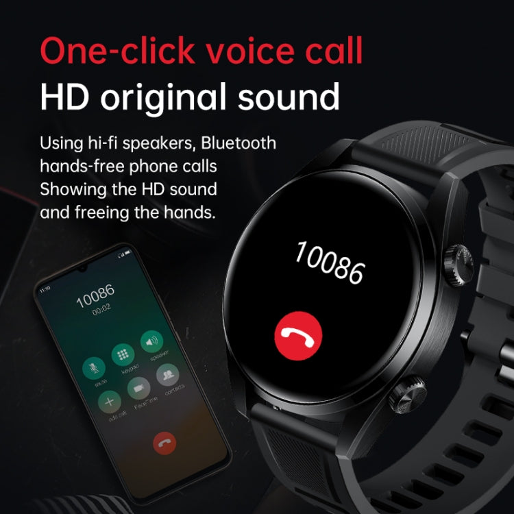 WS-11 1.43 inch IP67 Sport Smart Watch, Support Bluetooth Call / Sleep / Blood Oxygen / Heart Rate / Blood Pressure Health Monitor(Black)