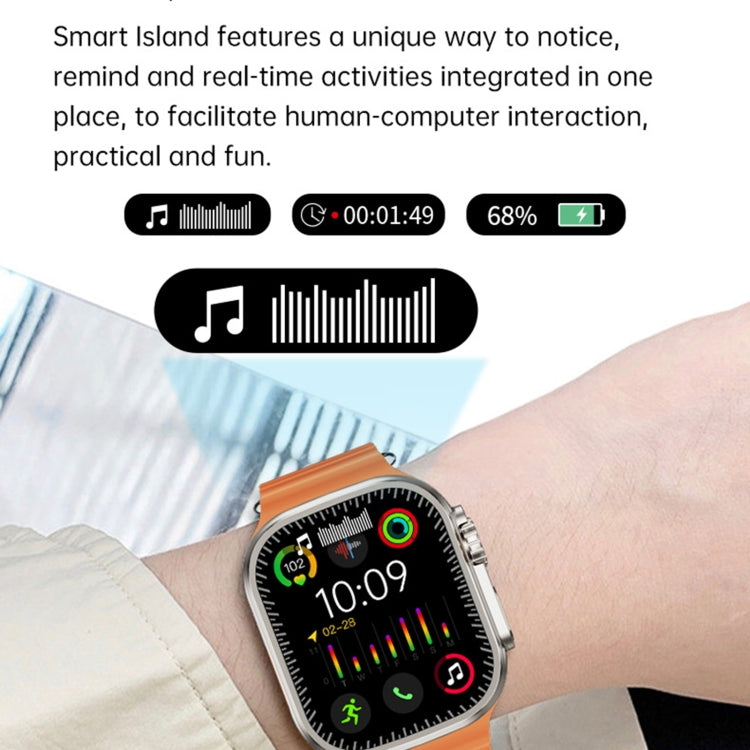 WS12 ULTRA 2 2.2 inch Sport Smart Watch, Support Payment Code / Bluetooth Call / Sleep / Blood Oxygen / Heart Rate / Blood Pressure Health Monitor(Black)