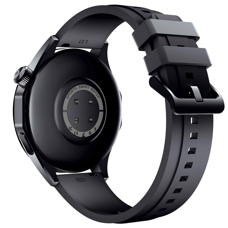 WS-26 1.52 inch IP67 Sport Smart Watch Support Bluetooth Call / Sleep / Blood Oxygen / Heart Rate / Blood Pressure Health Monitor, Silicone Strap(Black)