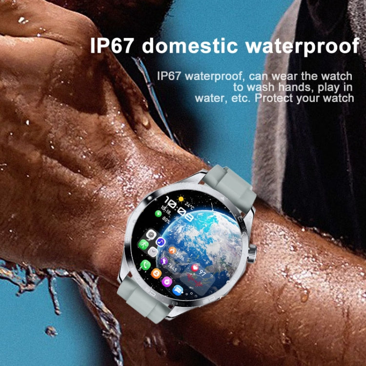 WS-26 1.52 inch IP67 Sport Smart Watch Support Bluetooth Call / Sleep / Blood Oxygen / Heart Rate / Blood Pressure Health Monitor, Silicone Strap(Black)