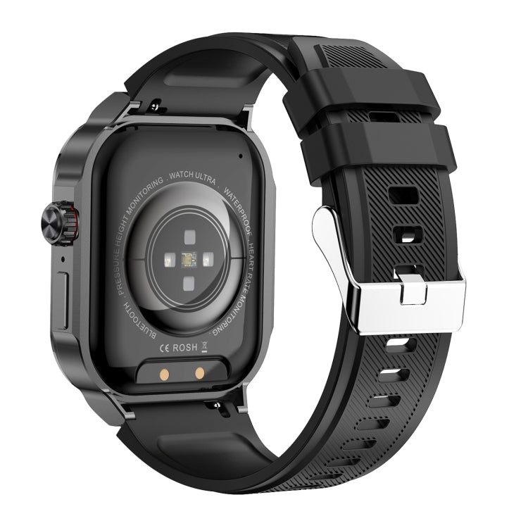 G40S 2.06 inch IP67 BT5.2 Sport Smart Watch, Support Bluetooth Call / Sleep / Blood Oxygen / Heart Rate / Blood Pressure Health Monitor(Black)