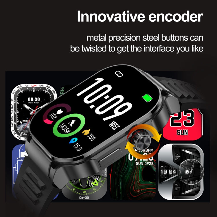 G40S 2.06 inch IP67 BT5.2 Sport Smart Watch, Support Bluetooth Call / Sleep / Blood Oxygen / Heart Rate / Blood Pressure Health Monitor(Orange)