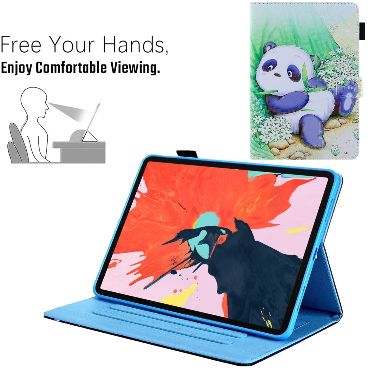 For iPad Pro 11 2024 Colored Drawing Leather Smart Tablet Case(Cute Panda) - free shipping - PMC TechLife - Order now!