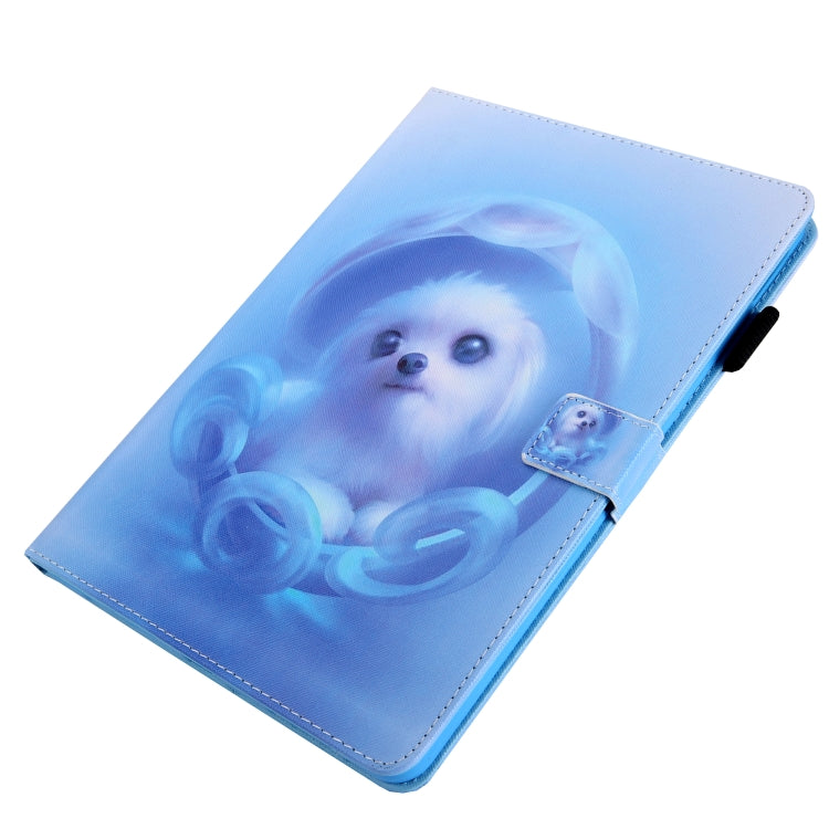For iPad Pro 11 2024 Colored Drawing Leather Smart Tablet Case(Blue Dog) - iPad Pro 11 2024 Cases by PMC TechLife | Online Shopping South Africa | PMC TechLife | Buy Now Pay Later Mobicred