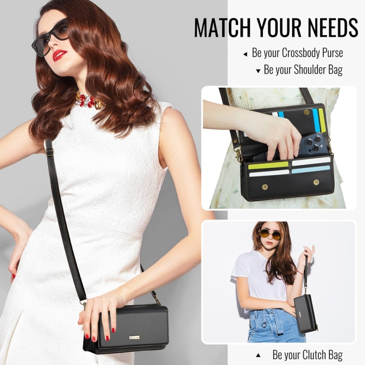CaseMe ME30 Max Multifunctional Large-Capacity Shoulder Crossbody Phone Bag(Black) - by CaseMe | Online Shopping South Africa | PMC Jewellery | Buy Now Pay Later Mobicred