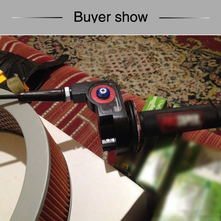 Off-road Motorcycle Modified 22mm Handle Throttle Clamp Hand Grip Big Torque Oil Visual Throttle Accelerator for with Cable(Gold with Silver Throttle Cable) - Grips by PMC TechLife | Online Shopping South Africa | PMC TechLife | Buy Now Pay Later Mobicred